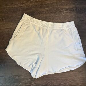 Aerie Women's White Comfy Athletic Shorts